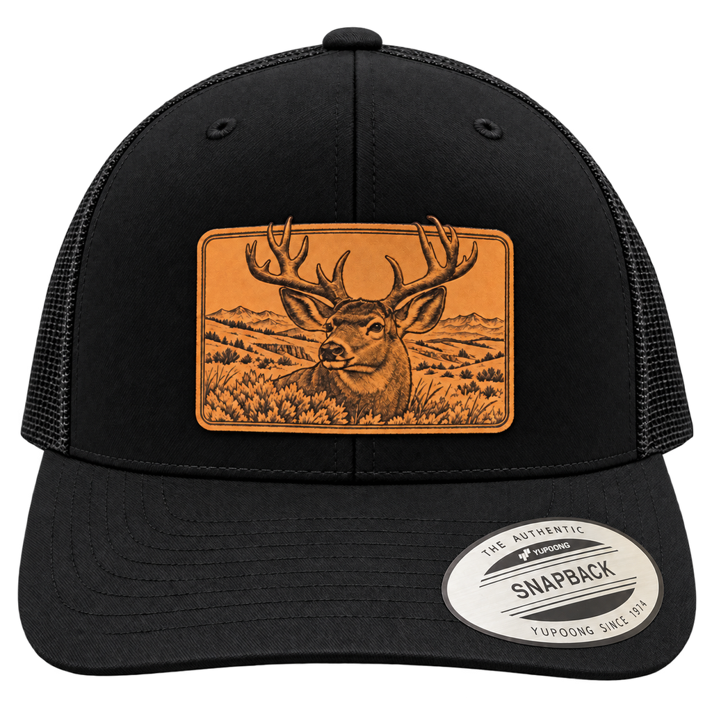 Leapfrog Collective High Country Mule Deer Leather Patch Hat