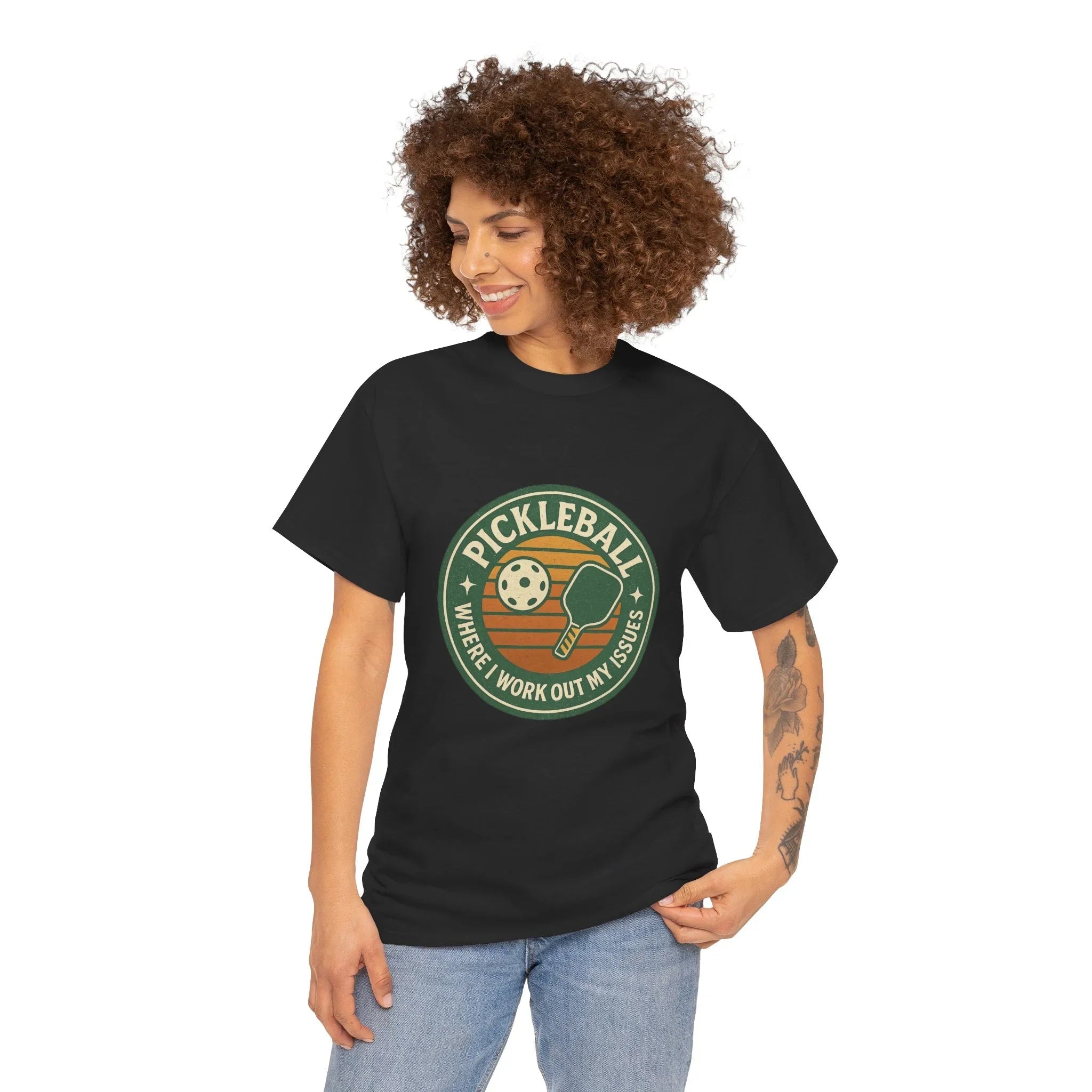 Pickleball Humor - Pickleball Where I Work Out My Issues