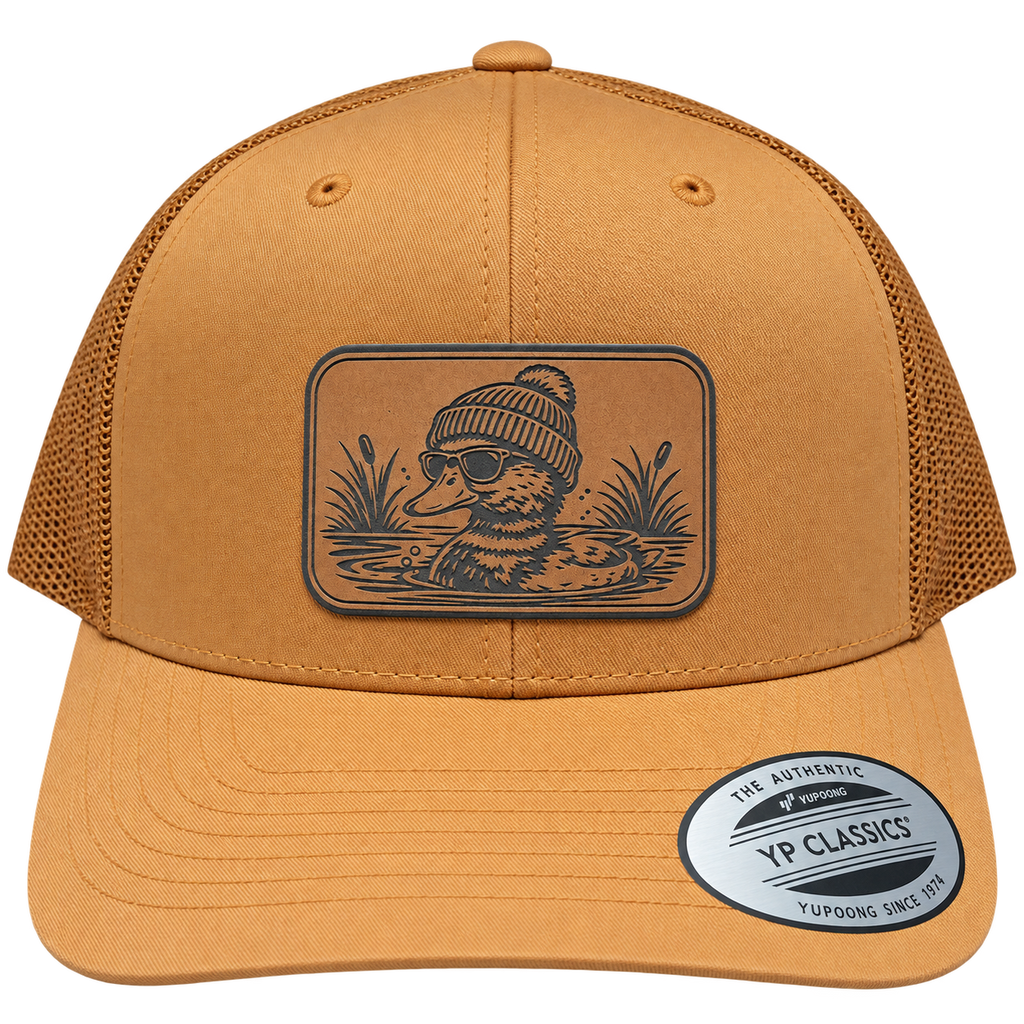 Leapfrog Collective Cool Duck Leather Patch Trucker Hat