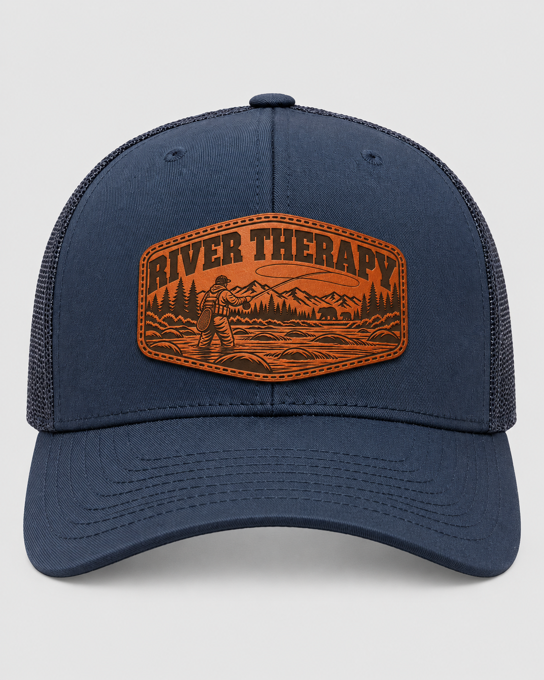 Leapfrog Collective River Therapy Fishing Trucker Hat – Bears