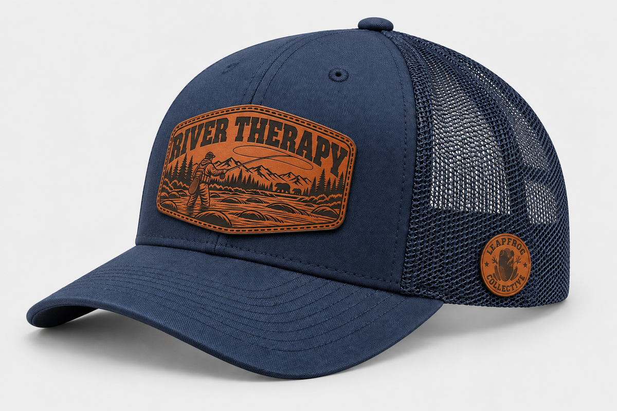 Leapfrog Collective River Therapy Fishing Trucker Hat – Bears