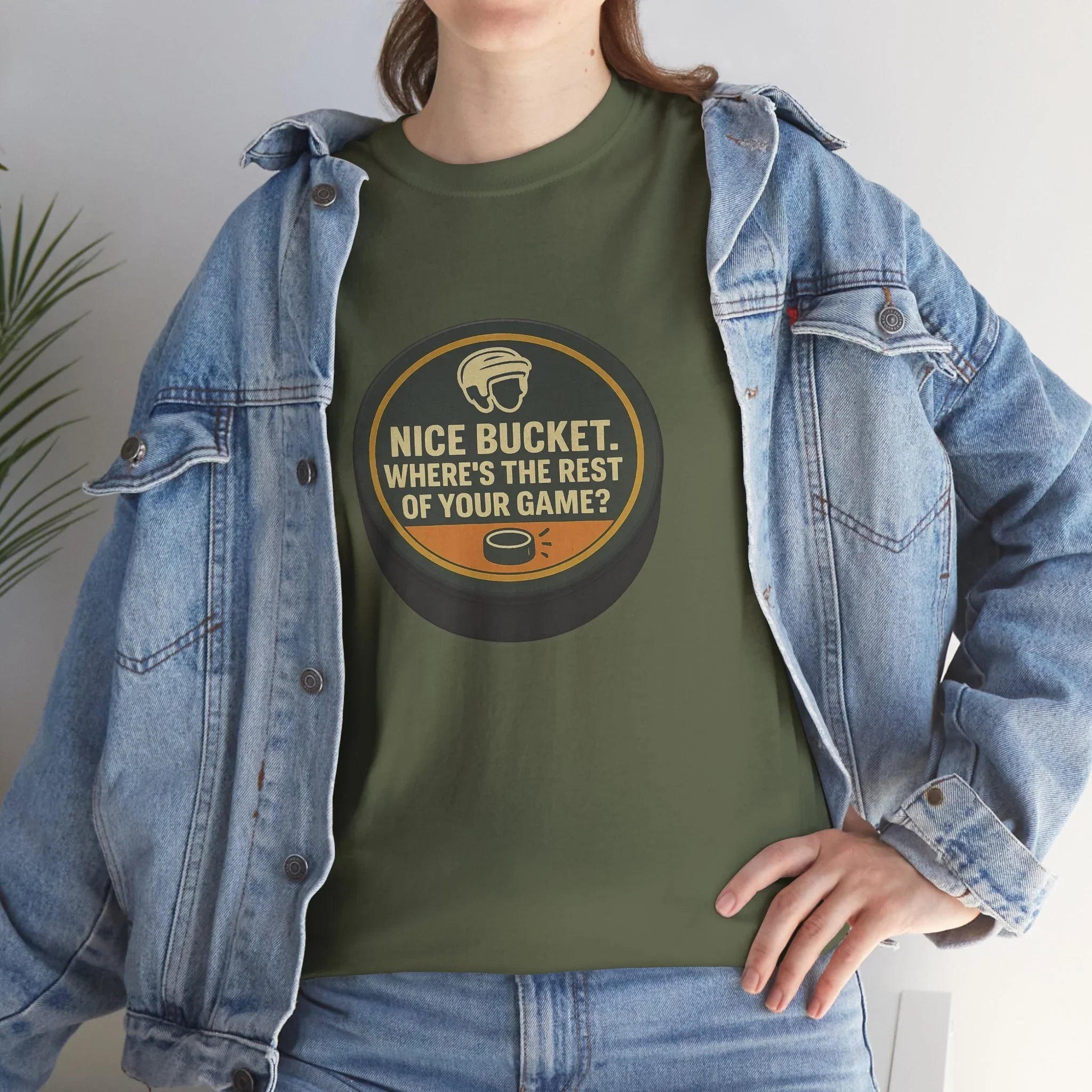 Hockey Humor - Nice Bucket. Where's The Rest Of Your Game?