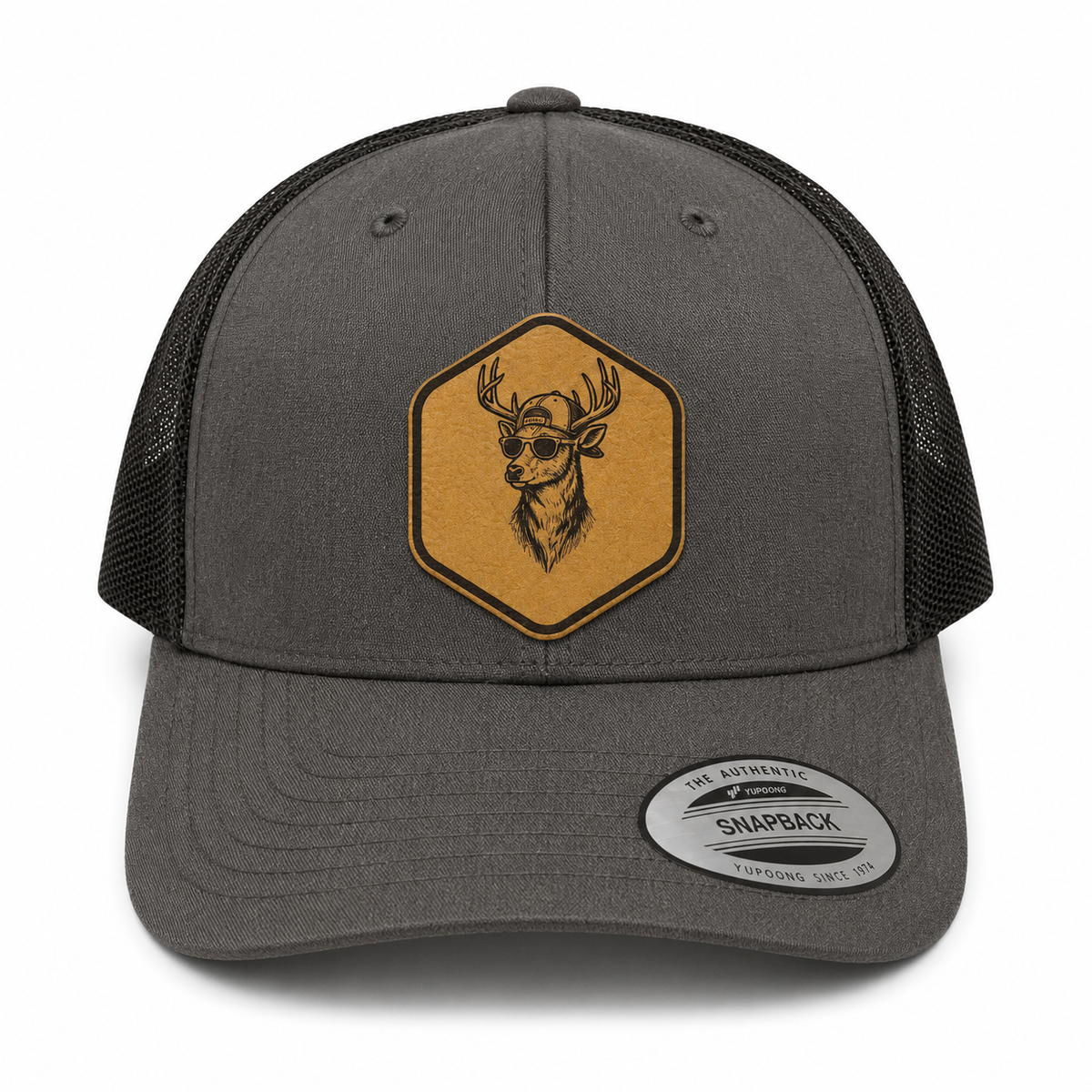 Leapfrog Collective Backcountry Buck Leather Patch Trucker Hat